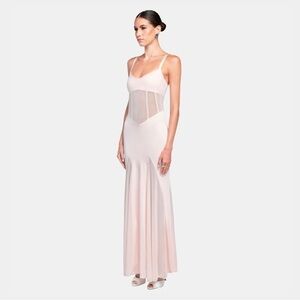 NWT OW Collection x REVOLVE SERENITY Sheer Bodice Pink Maxi Dress Size Large